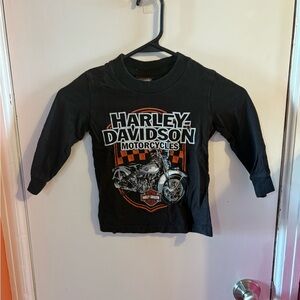 Harley-Davidson Black Kids Long Sleeve Shirt